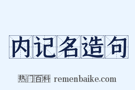 内记名造句是什么意思的图片